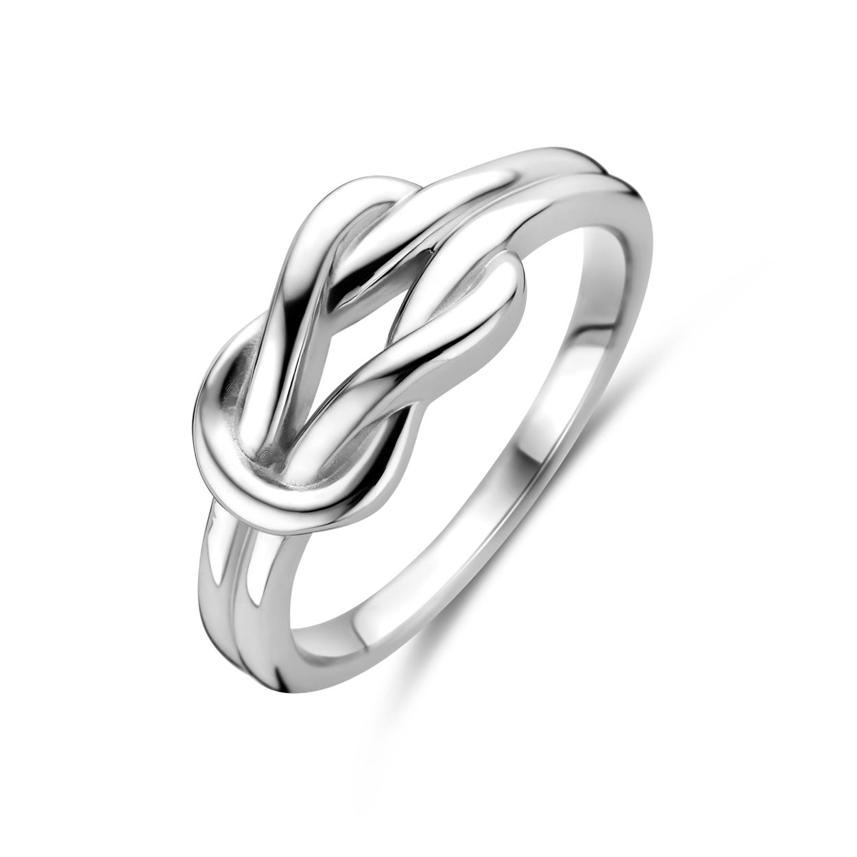 Gerhodineerd 925 zilveren ring met een breedte van 8mm.