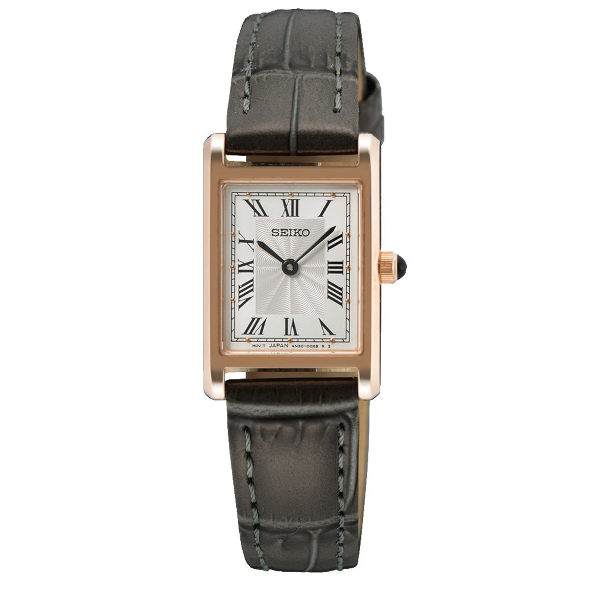 Dit is een dameshorloge van het merk Seiko. Het is een analoog horloge gemaakt van staal. De diameter van de kast is 28.4 mm en de kast is 4.88 mm dik.
De verdere specificaties van het horloge zijn als volgt:
Kastvorm: tonneau
Kastkleur: rosé
Kastmateriaal: staal
Bandbreedte: 13 mm
Bandlengte: 218.4 mm
Sluiting: gesp
Wijzerplaatkleur: wit
Glassoort: hardlex mineraal glas
Techniek: quartz