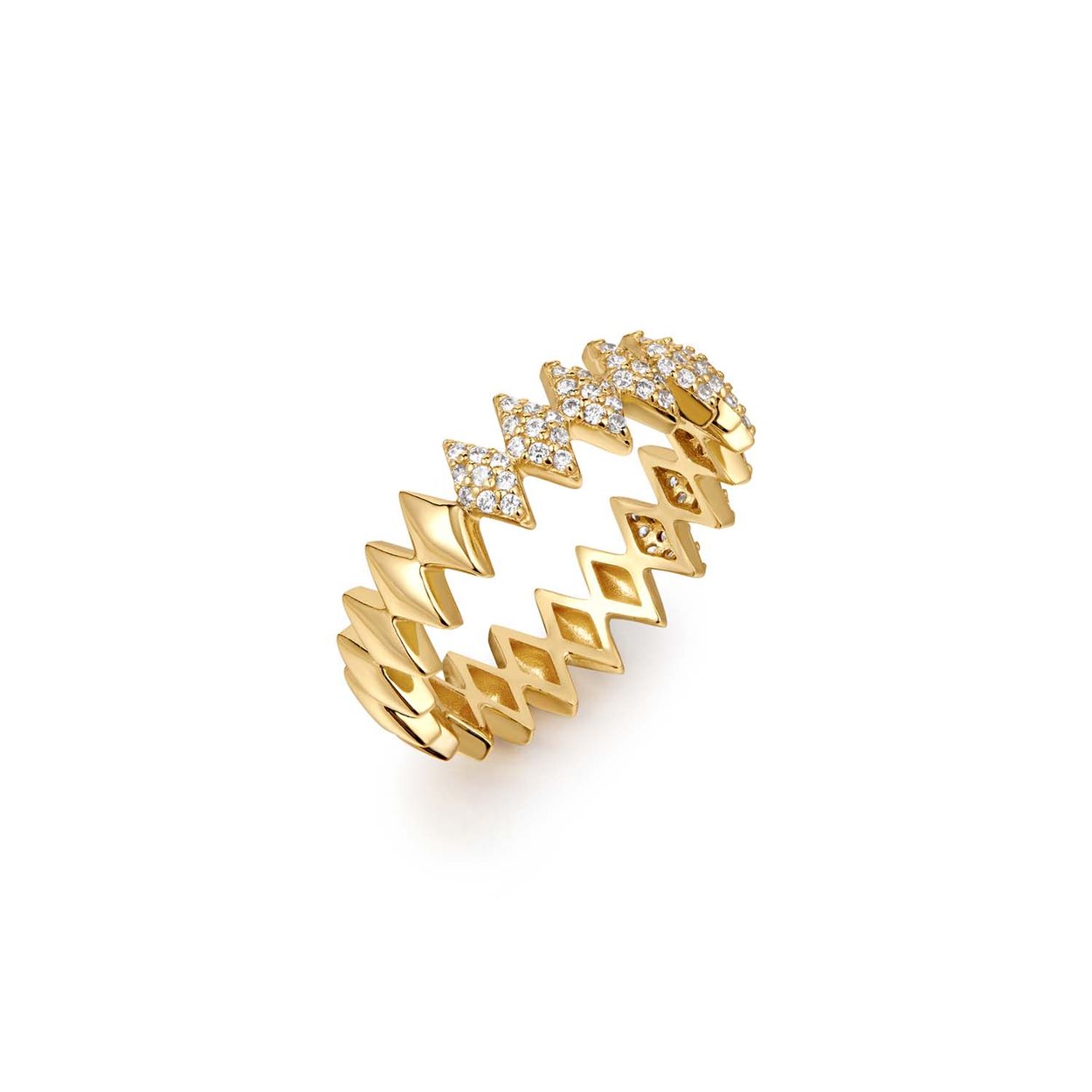 AH R061-04G
Deze prachtige ring combineert de hardwaretrend van dit seizoen met wat glitter en glinstering en is een luxe manier om je look te updaten. De ring is perfect voor een chique glans voor overdag of een geklede avondlook en is afgewerkt met een glad gepolijst oppervlak en de andere kant met een geplaveide sprankelende kubieke zirkonia.

HET MERK
Geïnspireerd door de laatste fashion trends is Ania Haie het toonaangevende sieradenmerk voor hoogkwalitatieve maar ook betaalbare zilveren sieraden, zonder op de kwaliteit in te leveren. Iedere collectie is gebaseerd op de laatste catwalktrends, waardoor Ania Haie snel tot hét sieradenmerk voor stijlbewuste consumenten is verkozen. Elk sieraad wordt ontworpen om te combineren met andere sieraden waardoor je je eigen look kunt creëren. Maar ook zijn Ania Haie sieraden opvallend genoeg om op zichzelf te dragen.

SPECIFICATIES
- Ania Haie
- Ring met zirkonia en glad
- 925 zilver met gold/ rhodium plating
- Maat 54
- AH R061-04G
