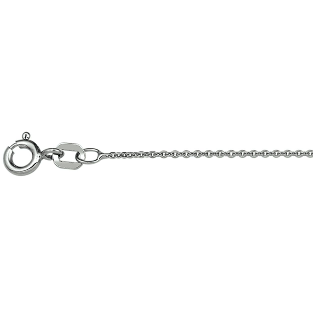 Collier anker plat met een draaglengte van 42 cm. De schakelbreedte is 1.2mm.