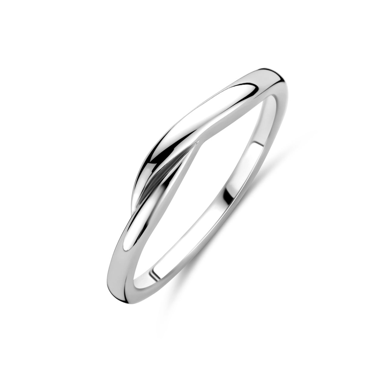 Gerhodineerd 925 zilveren ring met een breedte van 3mm.