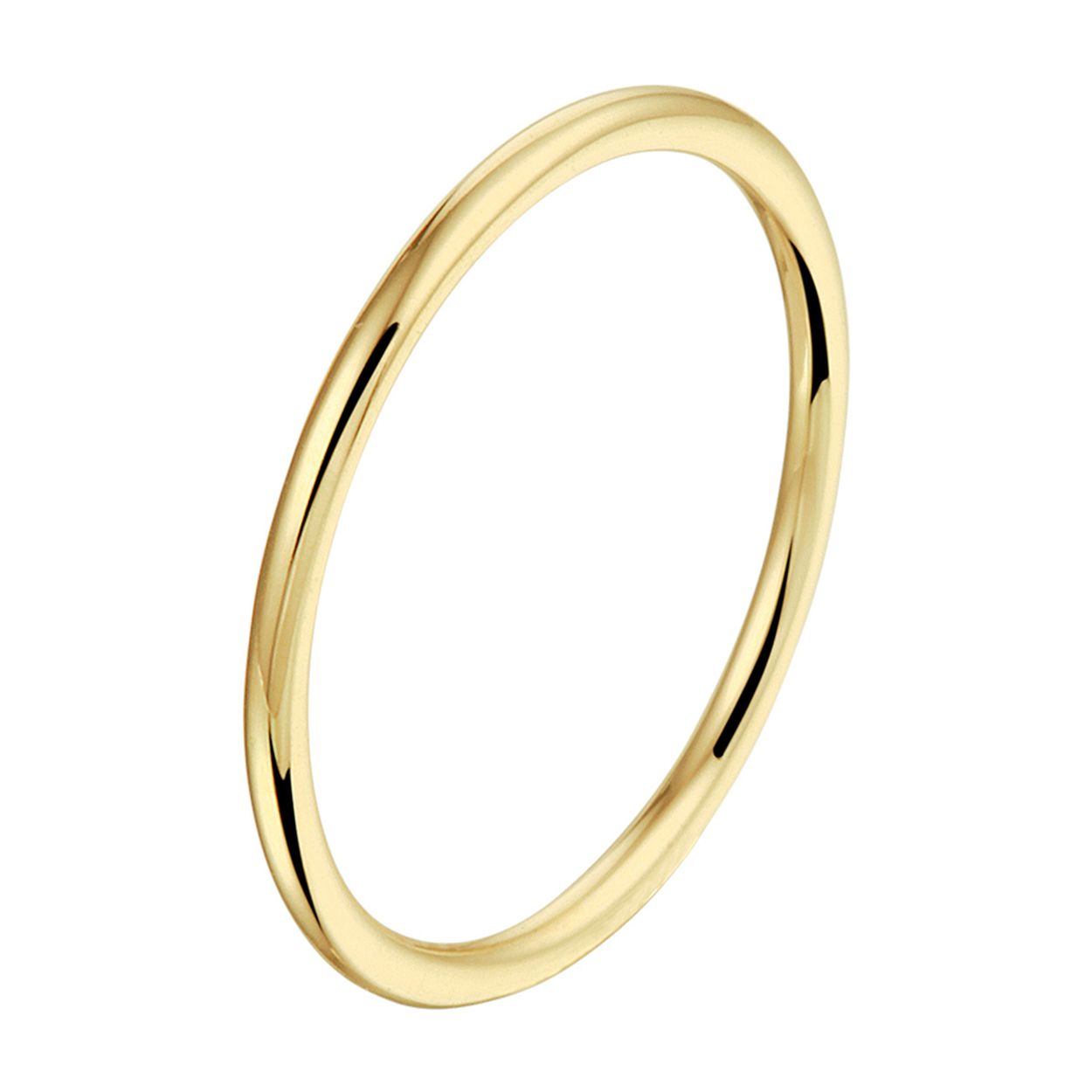14k Geelgouden aanschuifring. De ring heeft een breedte van 1.5mm.