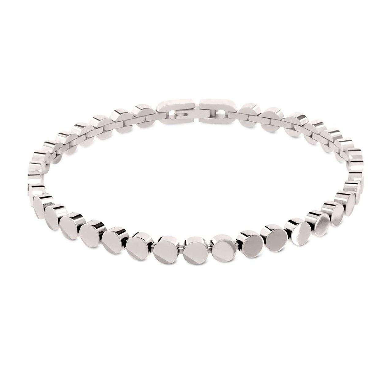 Boccia Titanium 03057-01 Armband
Deze unieke titanium armband van Boccia Titanium is een mooie toevoeging aan je sieradencollectie! Wat deze titanium armband uniek maakt, is dat er glanzende ronde schakels aan elkaar verbonden zijn via de onderkant. Hierdoor wordt het een soepele armband. Combineer de armband met het bijpassende collier en oorbellen voor een complete look. De lengte is 21cm.

HET MERK
Boccia Titanium is het titanium merk van Nederland, dat zijn oorsprong in Duitsland vindt en is opgericht in het jaar 1992. Ontwikkeld door internationale ontwerpers. Alle titanium componenten van de BOCCIA TITANIUM collectie zijn gemaakt van 99,7% puur titanium; het bijzondere materiaal. Het is licht in gewicht, neemt de temperatuur van de huid aan en is zeer huidvriendelijk. Bovendien is het corrosie- en temperatuurbestendig.

SPECIFICATIES
- Armband 03057-01
- Puur titanium
- Zilverkleurig
- 21cm