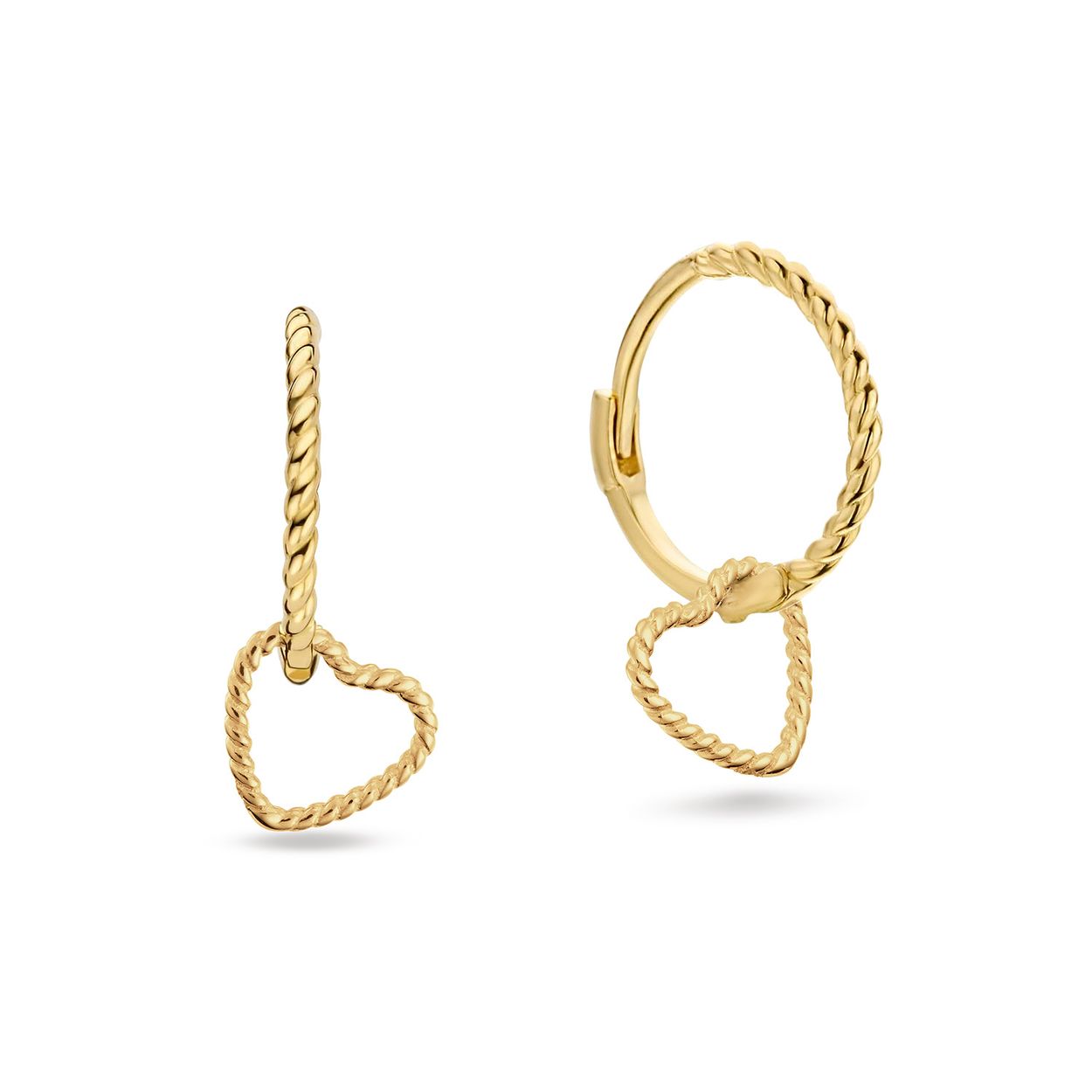 Jullie zijn fan van hartjes. Na twisted heart studs en een ketting is zijn de twisted hearts nu ook verkrijgbaar met een 14k gouden hoop. Een heel mooie toevoeging op jouw earparty.

Hidden Gems of the Rivièra
Elke creatie in de Hidden Gems of the Rivièra collectie is een ode aan de onmiskenbare charme van de Rivièra. Handgemaakt van 14 karaat goud en verrijkt met echte edelstenen. De sieraden brengen de magische sfeer van de Côte d'Azur tot leven in jouw look! 

Het merk 
Jackie is hét 14 karaat gouden on trend sieradenmerk. De collecties zijn geïnspireerd op de reizen die ik maak, van stedentrips tot exotische oorden. Elk gouden sieraad is helemaal van nu, handgemaakt door Europese goudsmeden en vervaardigd van overwegend gerecycled goud met echte edelstenen en zoetwaterparels. Elke collectie is dan ook met veel liefde en passie samengesteld. Mijn Jackie sieraden zijn de perfecte finishing touch voor iedere outfit!

Specificaties
- Hoops
- Materiaal: 14 Karaat - Geelgoud - 585
- Amour Hoops
- Totale lengte: 14mm
