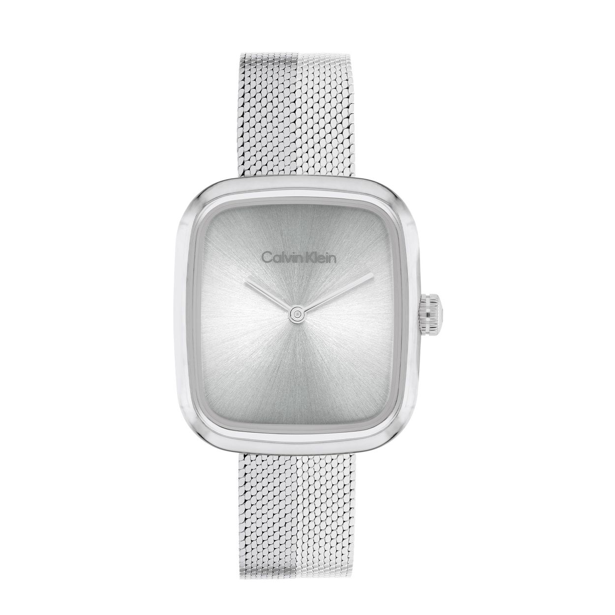 Calvin Klein CK25100098 Dames Adore Horloge 30mm 
Dit Calvin Klein dameshorloge met nr CK25100098 is een klassiek ontwerp. De stijlvolle rechte stalen kast heeft een gladde bezel en een zilverkleurige sunray wijzerplaat met fijne wijzers. Strak aan de kast zit een stalen fijne gevlochten band met een drukluiting. Het elegante dameshorloge heeft een mineraalglas, een doorsnee van 30mm en is 3ATM.

OVER CALVIN KLEIN
Calvin Klein is een wereldwijd lifestylemerk dat gewaagde, vooruitstrevende idealen en een verleidelijke, vaak minimalistische, esthetiek nastreeft. Calvin Klein werd groot in de jaren 70 door haar mode- en merkjeans collecties. In de jaren 80 lanceerde Calvin Klein haar spraakmakende ondergoed dat uitdrukkelijk van logo ’s voorzien was. Vanwege het grote succes is het merk ook succesvol uitgerold in Accessoires, Parfums, Home, Brillen, Golf, Horloges en Sieraden.
Sinds de oprichting in 1968 door Calvin Klein, heeft het merk haar reputatie opgebouwd als leider in de Amerikaanse mode, dankzij een cleane esthetiek en innovatieve ontwerpen. Calvin Klein wil haar publiek verleiden en inspireren door middel van provocerende beelden en opvallende ontwerpen die prikkelen. 

SPECIFICATIES:
- Mineraalglas
- Stalen kast
- Zilverkleurige wijzerplaat 
- Stalen gevlochten band
- Rechte kastvorm, Ø 30mm
- 3ATM