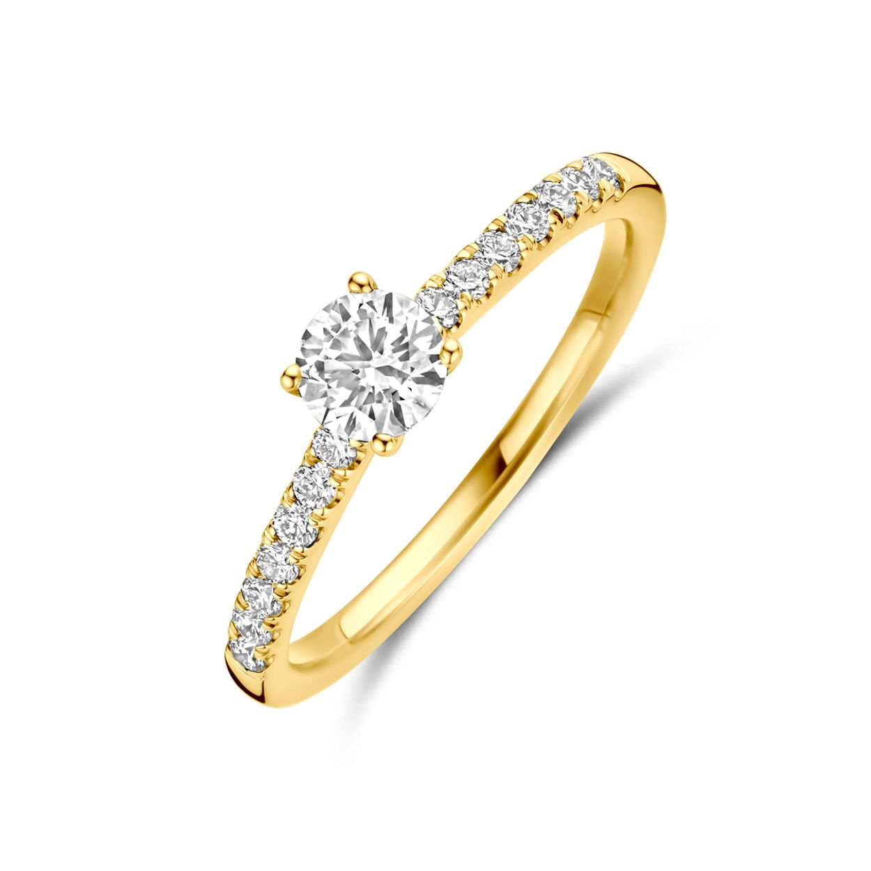 Ring lab grown diamant 0.58ct g vs