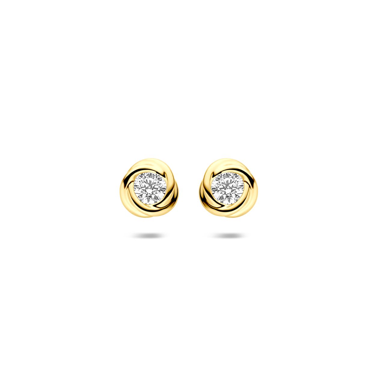 Oorknoppen zirkonia 6,5 mm