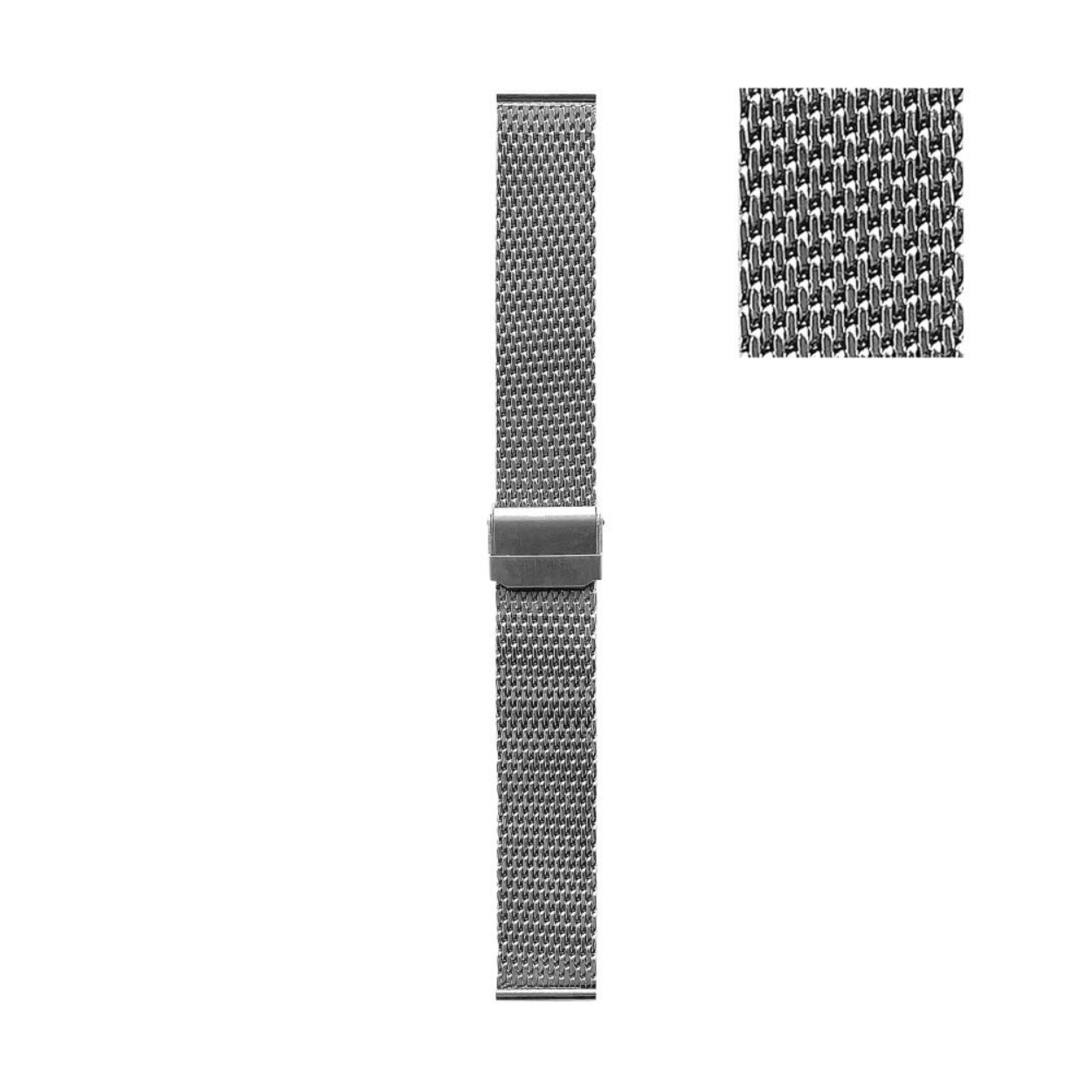 18mm Milanees Horlogeband Staal