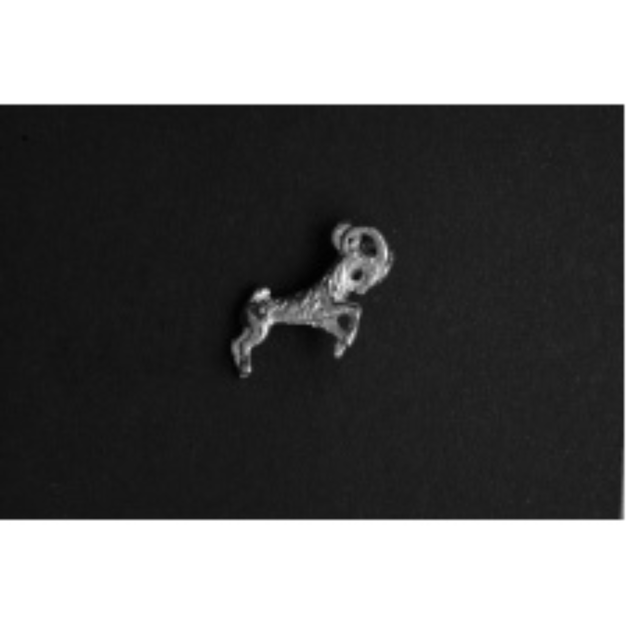 Sterrenbeeld Ram zilver
De bedel maat is in mm Lengte x Hoogte
± L 17.48 x H 14.22