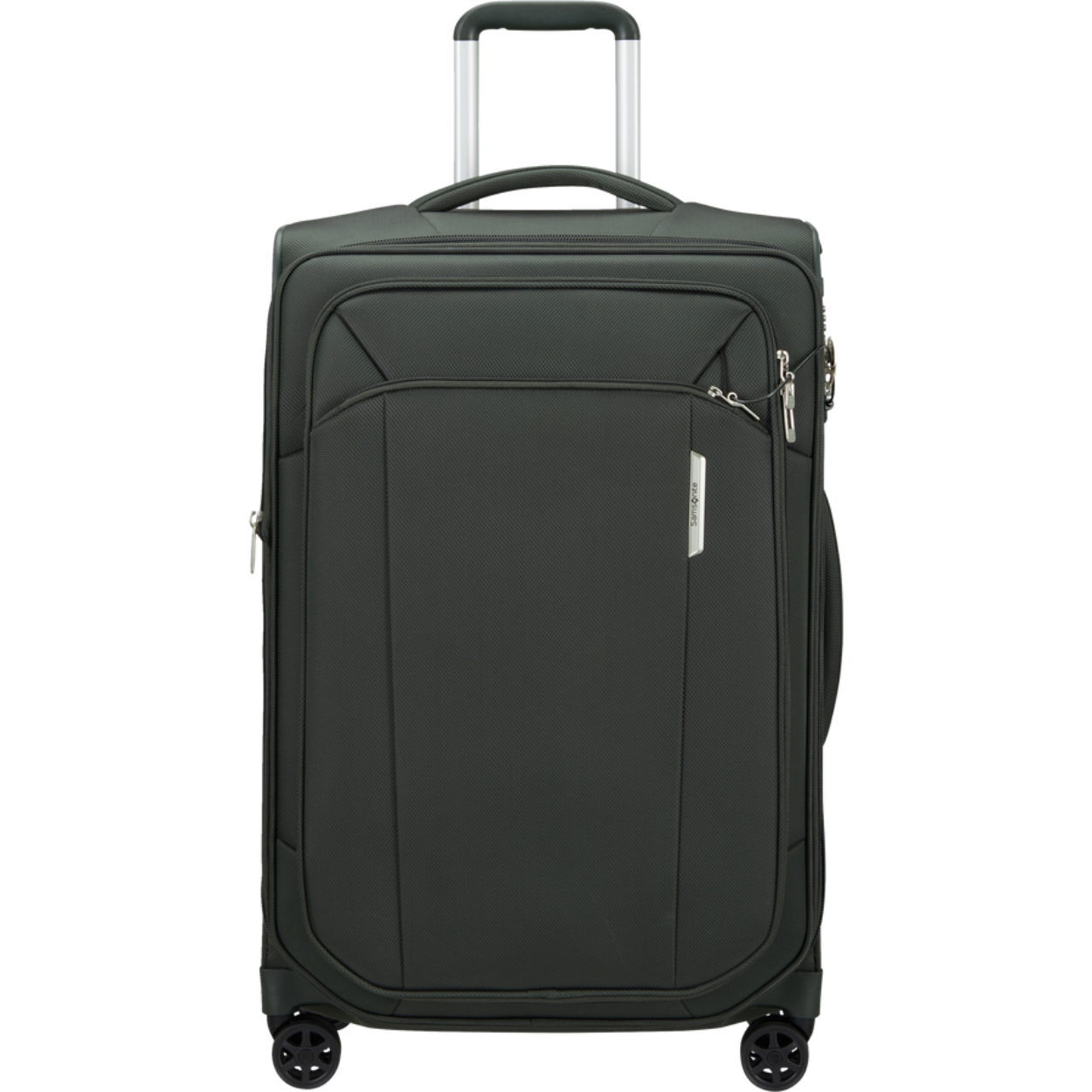 Model
Spinner (4 wielen)
Kleur
Forest Green
Materiaal
100% Recyclex®
Afmetingen
67 x 43 x 29 cm
 Maattabel
Ruimste afmetingen
67 x 43 x 33 cm
Size
Medium koffers
Volume
82/92 L
Gemiddeld inpakgewicht
Ongeveer 15 kg
Categorie
Zacht
Slot
Combinatieslot met TSA functie
Ritsen
Ja
Handvatten
Bovenhandvat(ten) & zijhandvat(ten)
Trekstang
Dubbele trekstang
Wielen
4 wielen
Type wielen
Deze wielen hebben een uniek veringsysteem waardoor ze schokken dempen en geluid verminderen
Uitbreidbaar
Ja
Adreslabel
Geïntegreerd adreslabel
Eco-friendly design