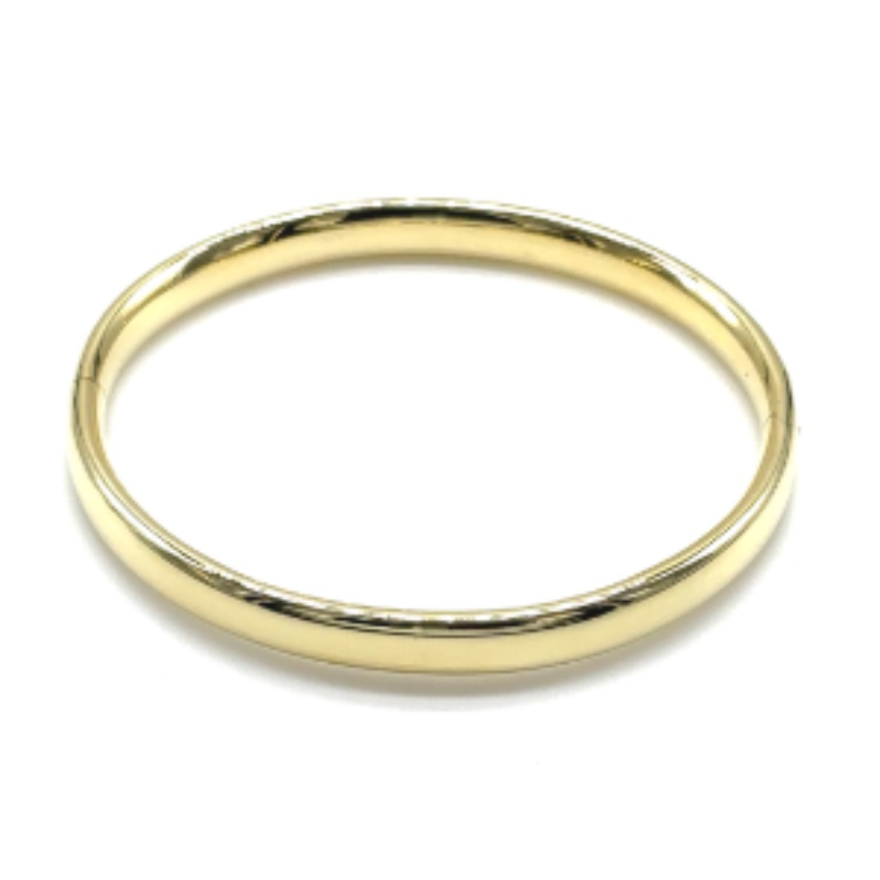 Deze prachtige gouden massieve slavenarmband heeft een mooie ovalen buis van 7 mm dik. De diameter van de armband is 62 mm. Gemaakt van echt 14-karaat goud. massief ca 19.6 gram!