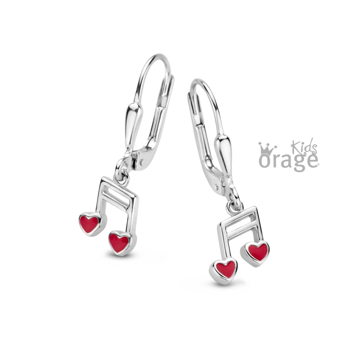 Zilveren oorhangers 'muzieknoot' van Orage kids
Ook verkrijgbaar als oorstekers
