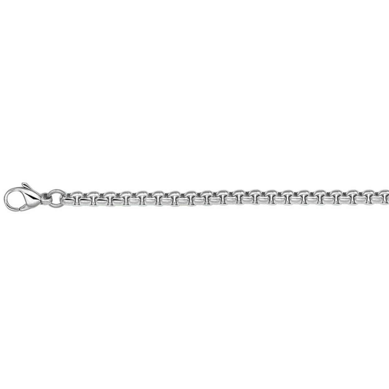 Zilveren massief collier