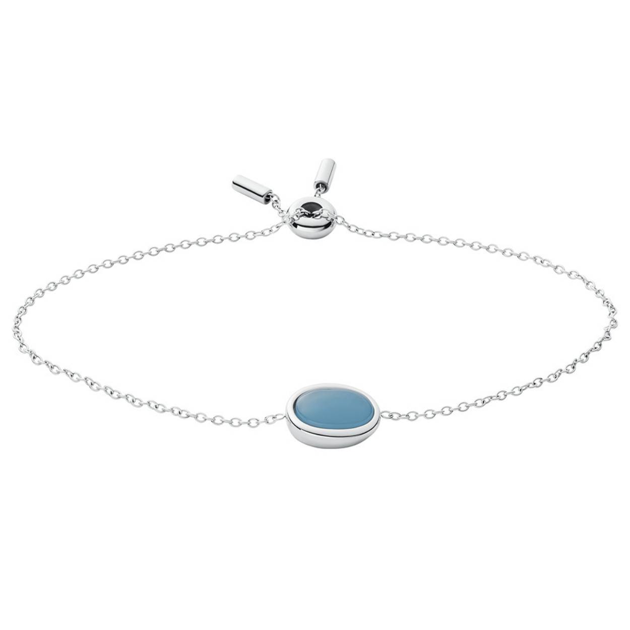 skagen armband met blauwe hanger