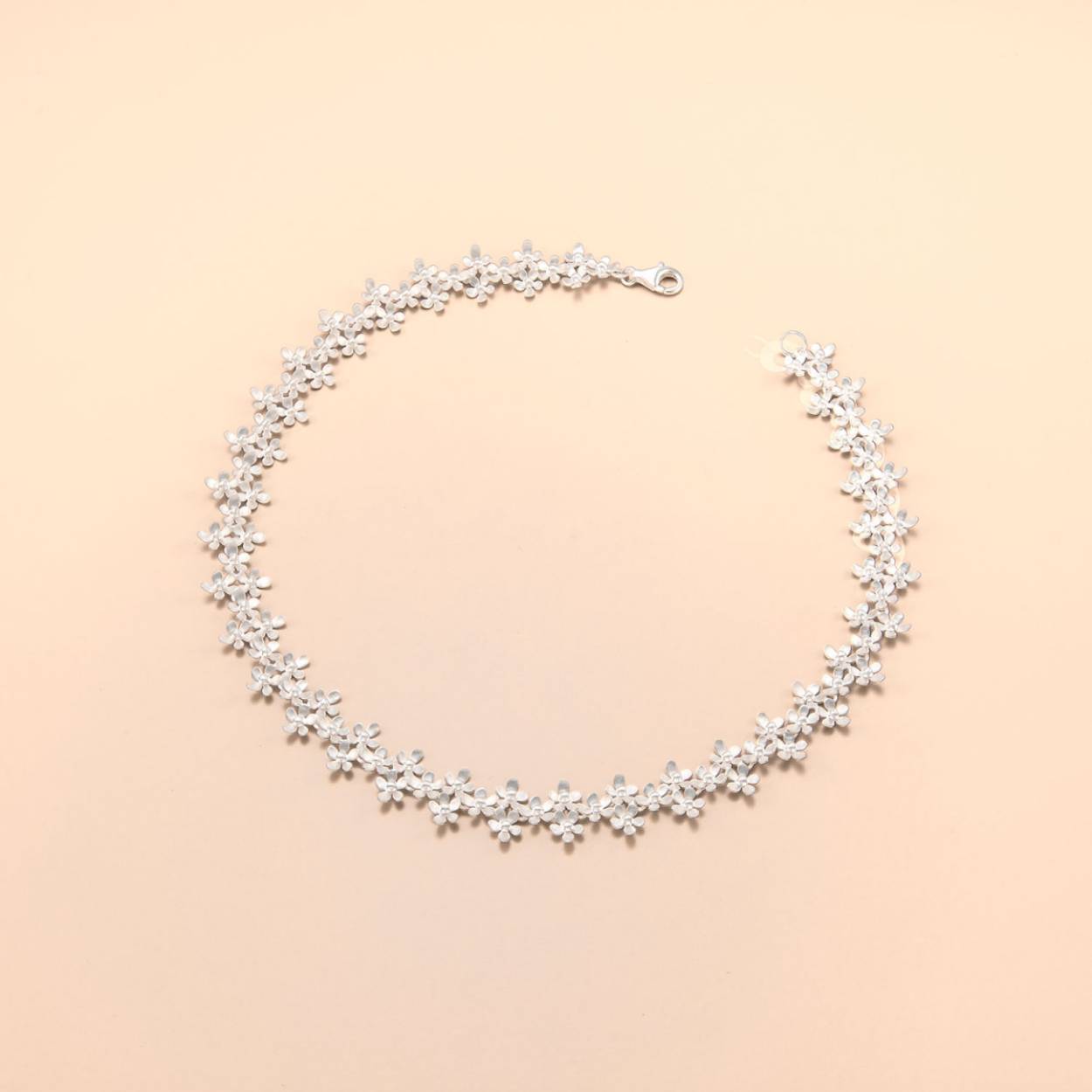 Sterling zilver 925 mat, galvanisch beschermd tegen aanslag, lengte: 43 cm
