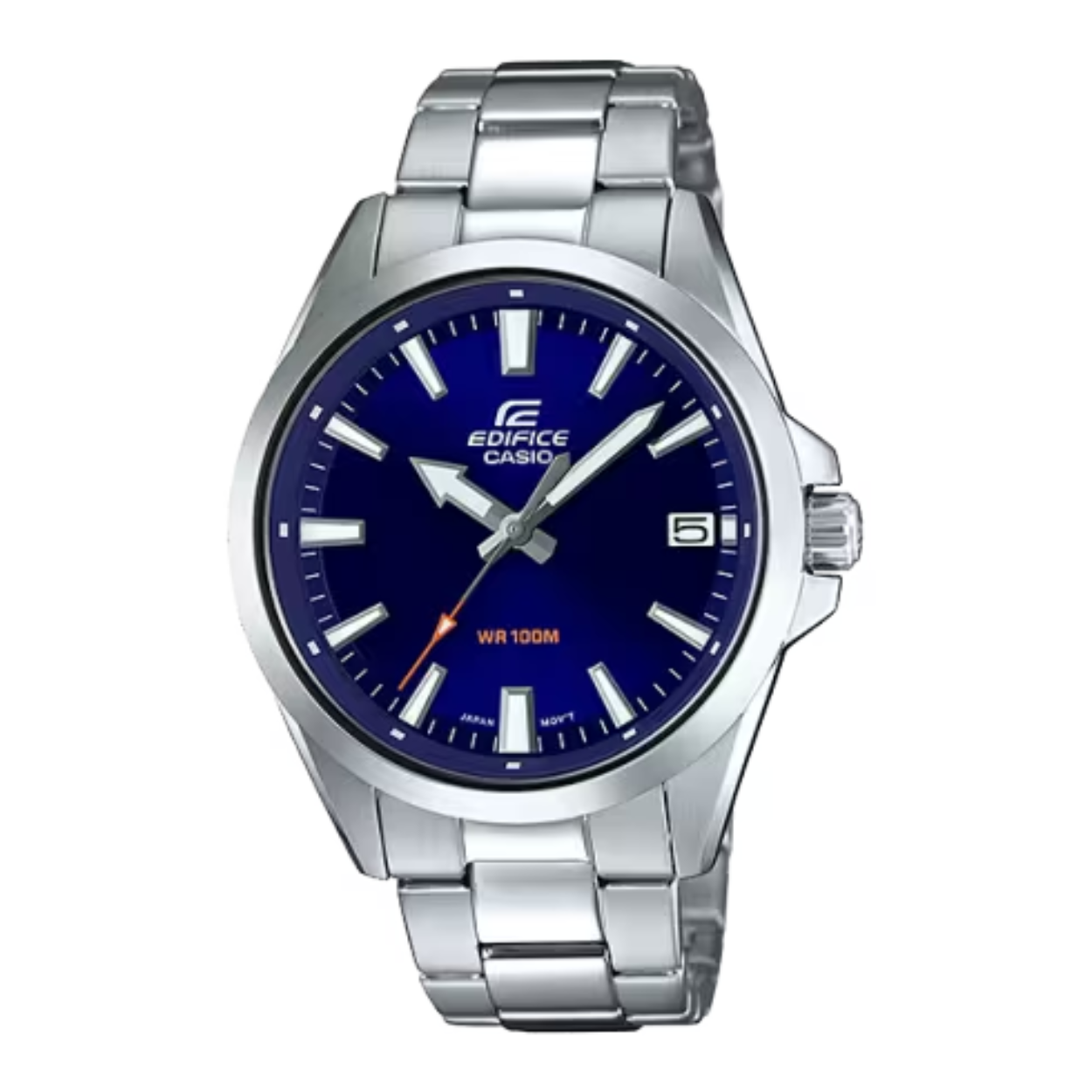 Dit Casio Edifice horloge heeft referentienummer: EFV-100D-2AVUEF

Een model met 3-wijzers, kalender en lang, boogvormig aanzetstuk. Met een gemakkelijk afleesbare, pijlvormige uurwijzer.