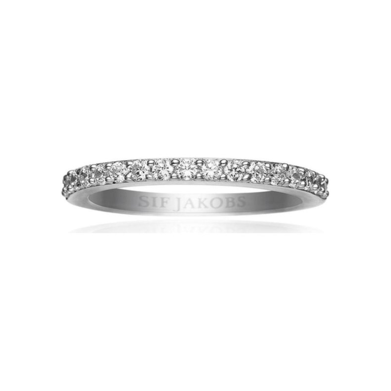 zilveren ring met zirkonia