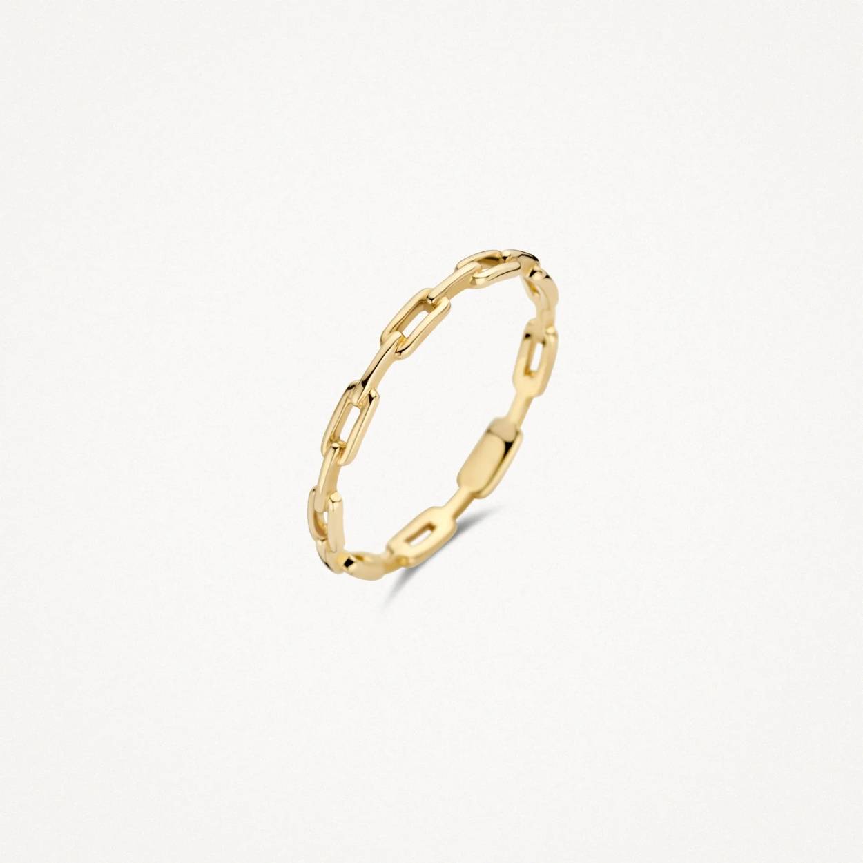 Het design met closed forever-schakels geeft deze 14k geelgouden ring een bijzondere look en een mooie symboliek. De ring heeft een doorsnede van 2.1 mm en staat prachtig in combinatie met andere (aanschuif)ringen uit onze collectie of met armband 2191YGO.