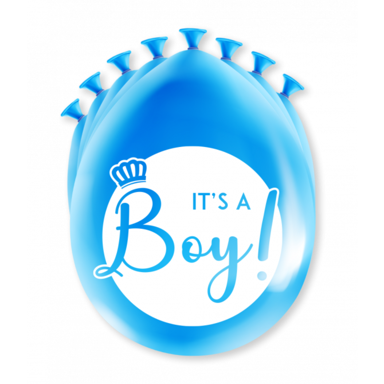 Een feestje kan niet zonder ballonnen en als u party ballonnen met It's a boy koopt dan krijgt u er maar liefst 8 per verpakking! De ballonnen zijn gemaakt van latex en zijn ongeveer 30 bij 30 centimeter groot. 