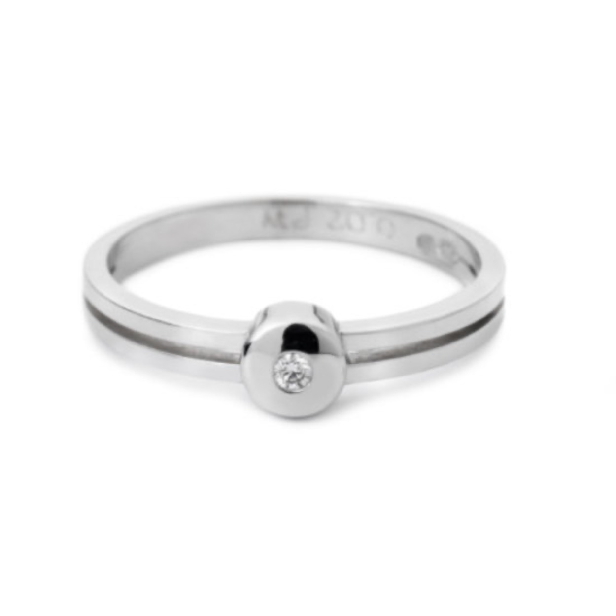 R&C ring in het witgoud en in het goud