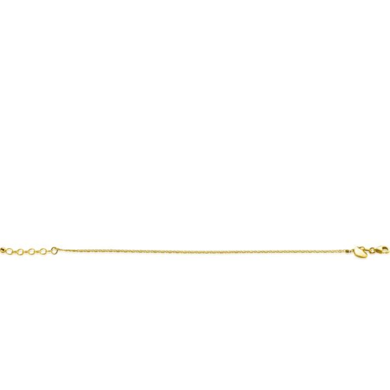 ZINZI gold plated zilveren collier in Griekse schakel. Het collier heeft een lengte van 42cm met een extra extensie van 3cmm