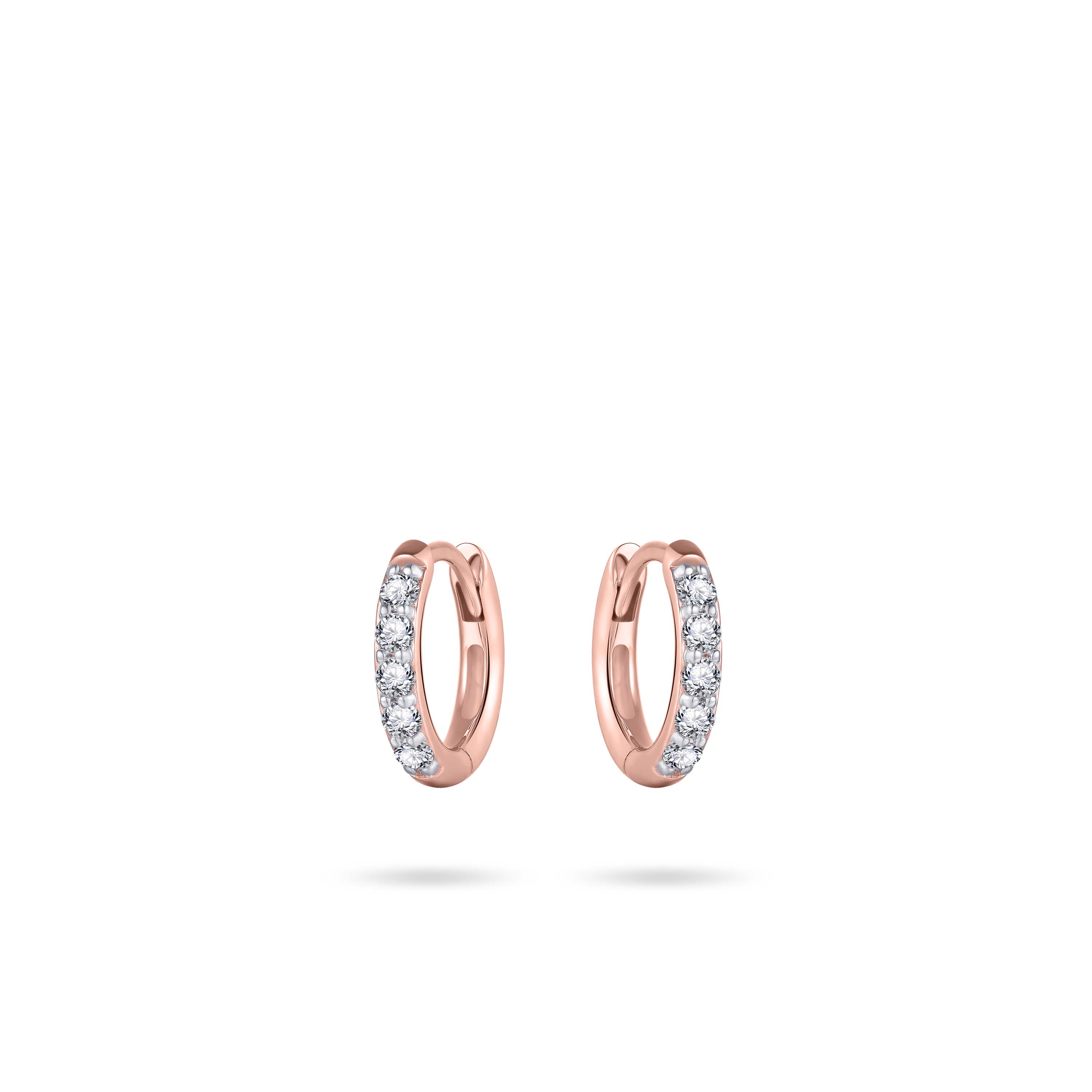 Gisser Jewels roodgoud oorringen goud VRKCK2/12