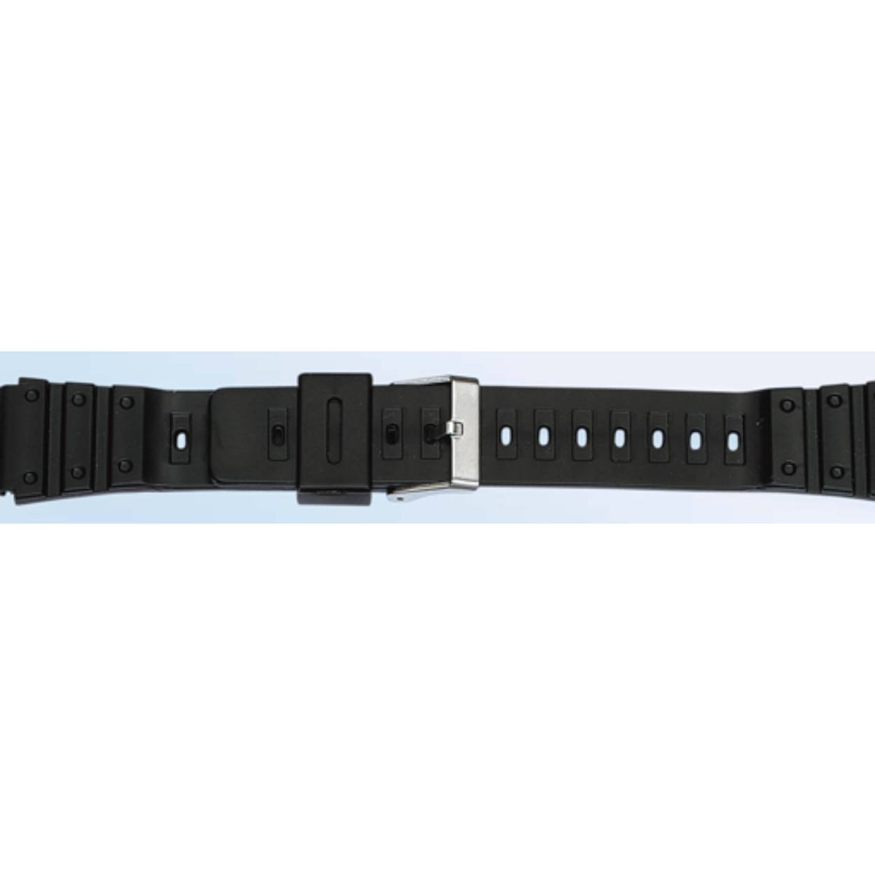 Horlogeband kunsstof 801 zwart 20mm