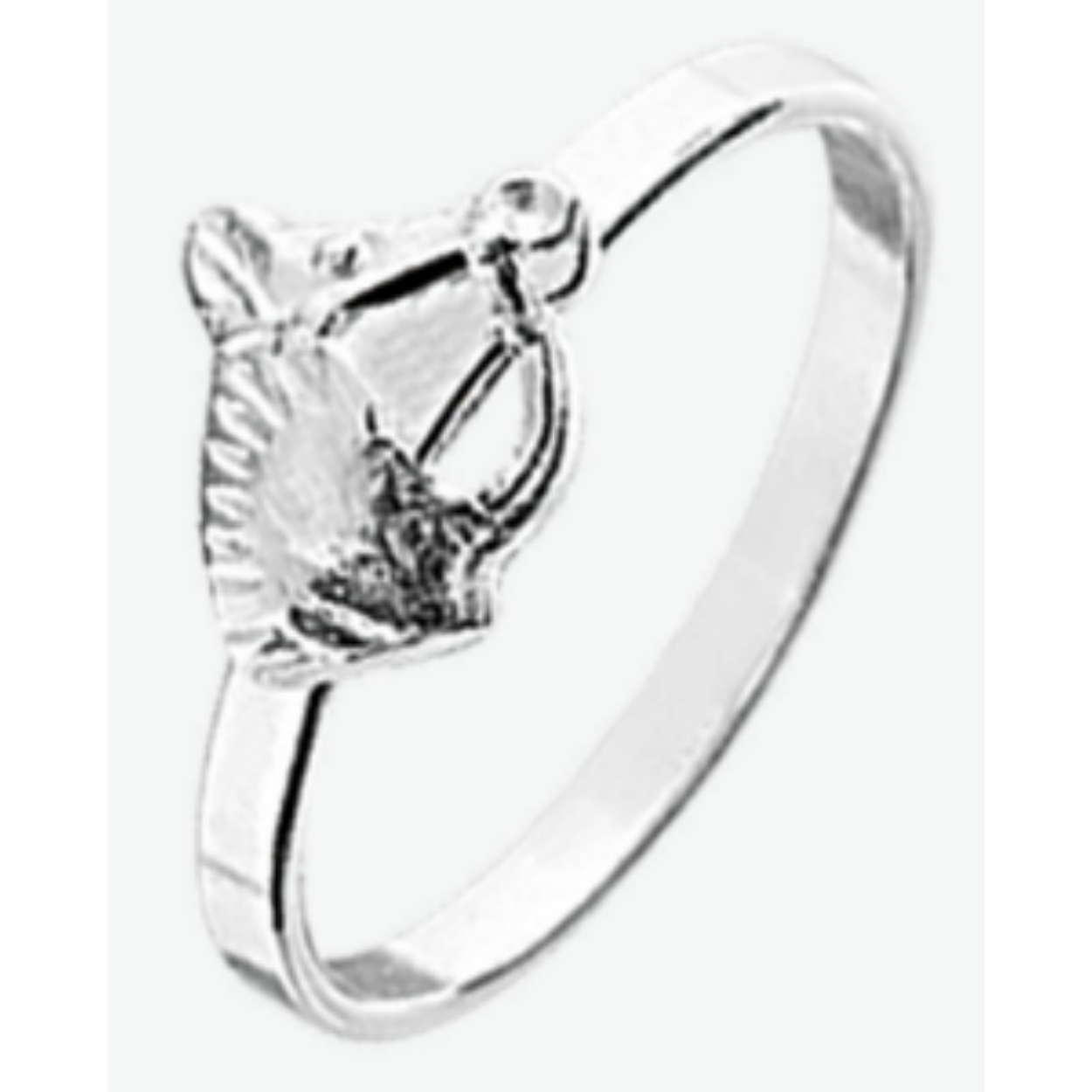zilveren Ring paard