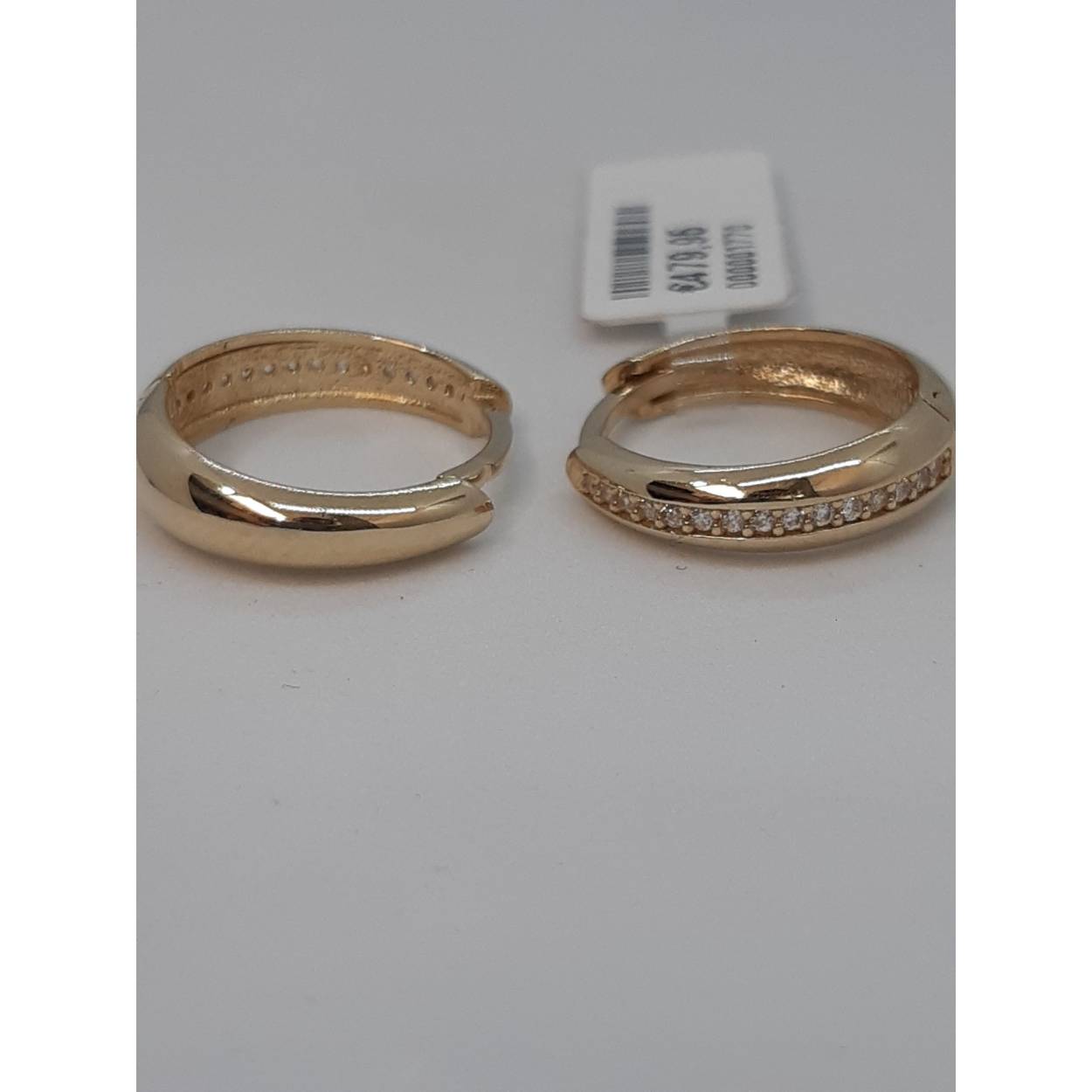 gouden oorbellen 14kt met stenen