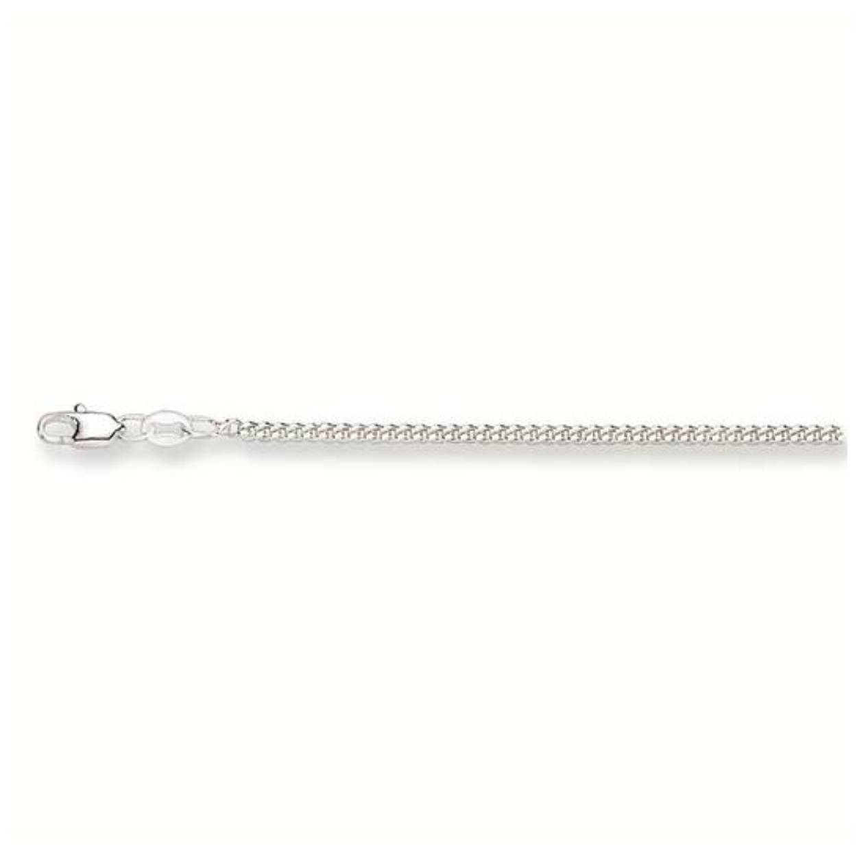 Zilver gourmet collier 45 cm - 2.1 mm