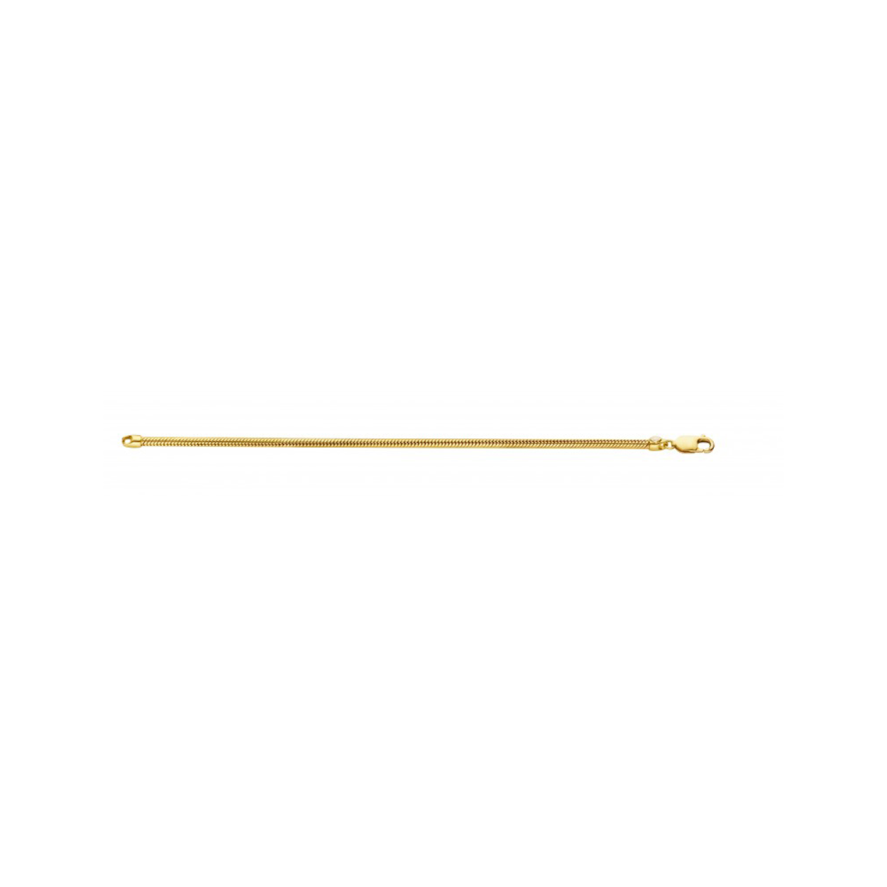 40-SL01850 Fjory gouden collier 50cm zilver kern 