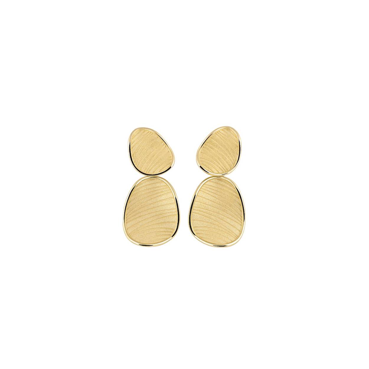 Velvet Series oorhangers, 18Kt Yellow Sunrise Gold