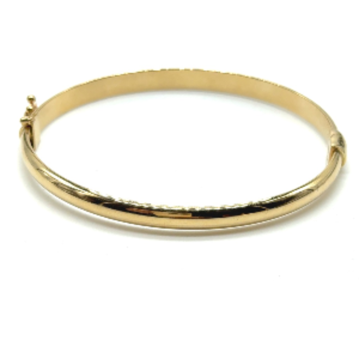 14k gouden slavenarmband. bangle is ca 7.7 gram en heeft een diameter van 59mm. 