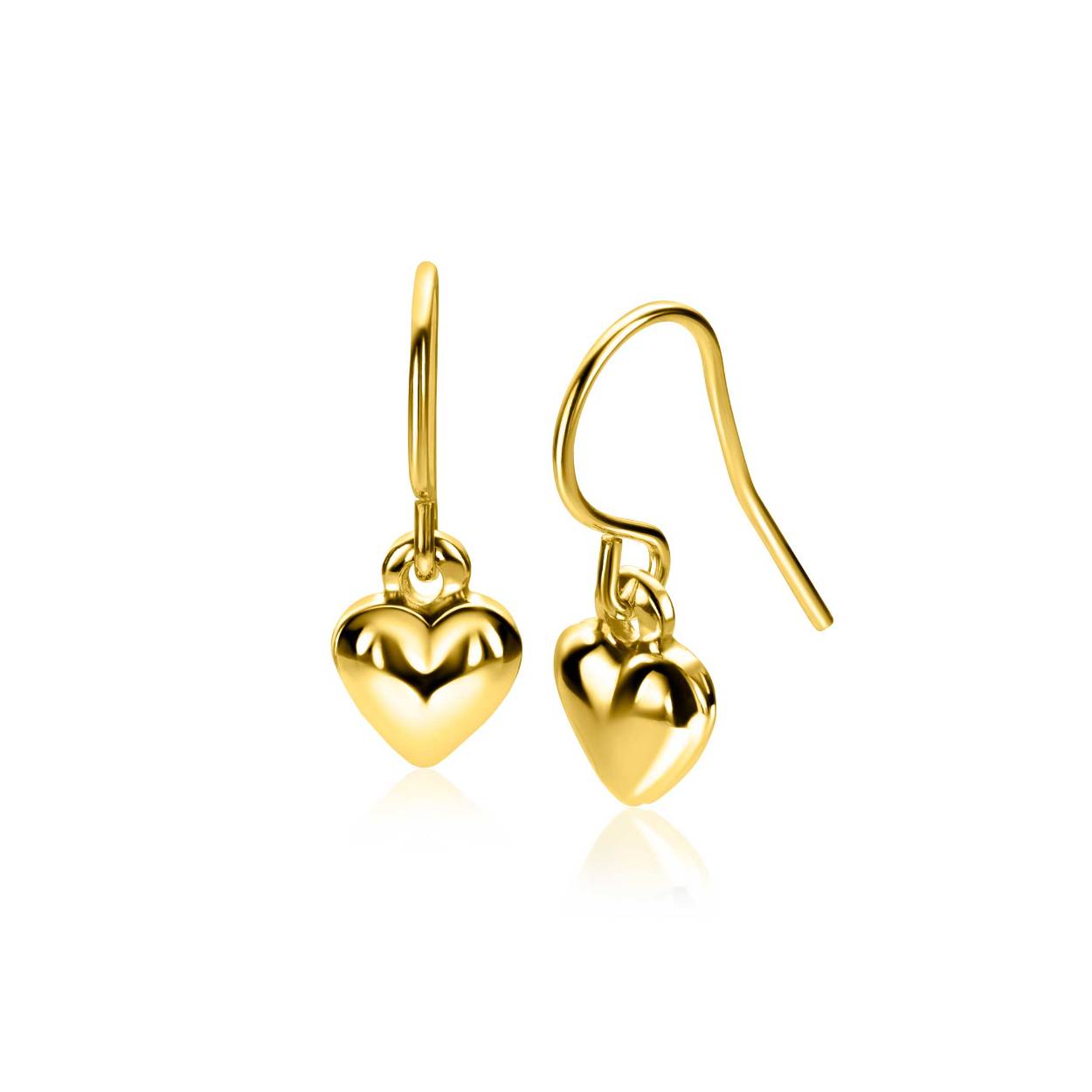Zinzi oorhangers hart, verguld
