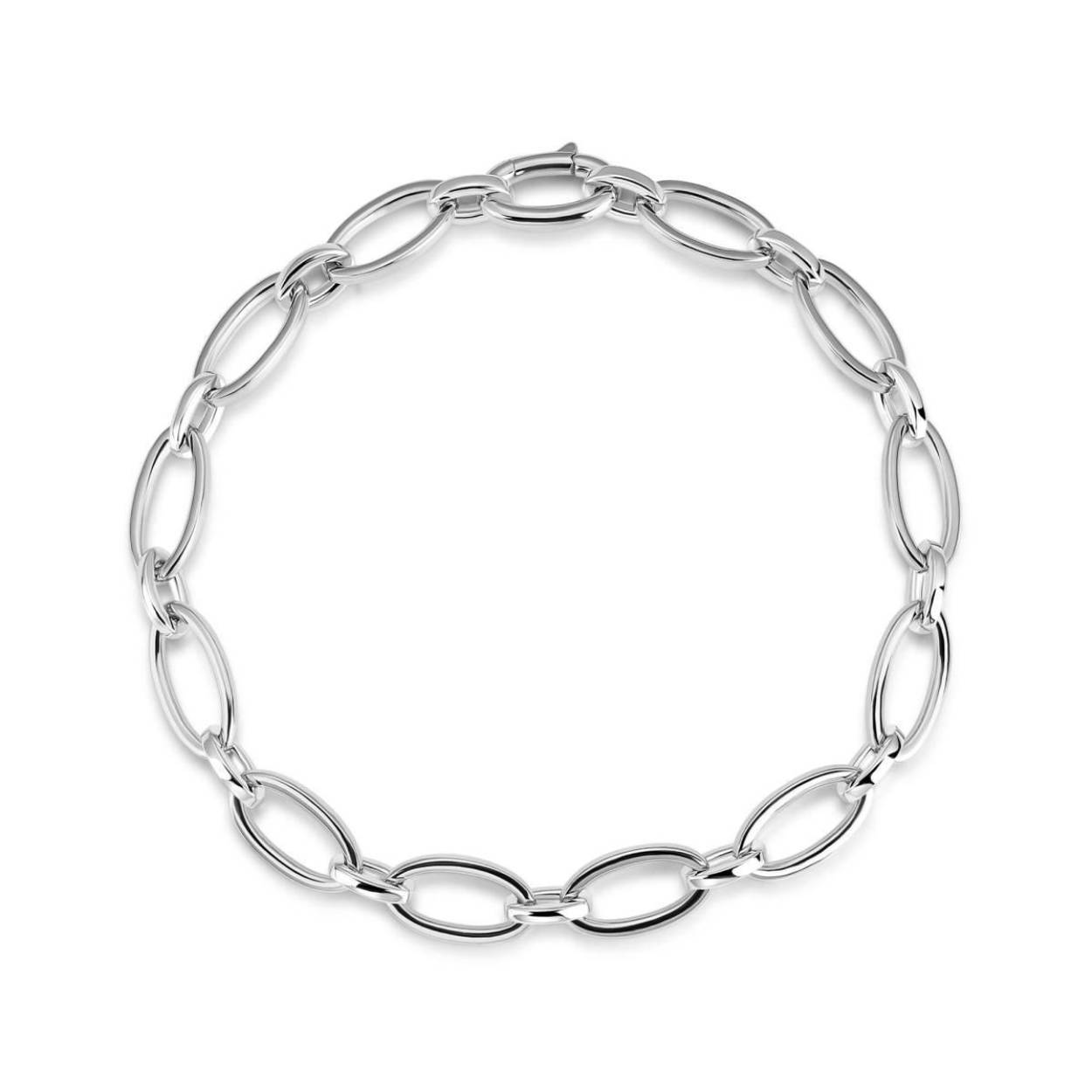 Gisser Armband Zilver Oval Link 19cm