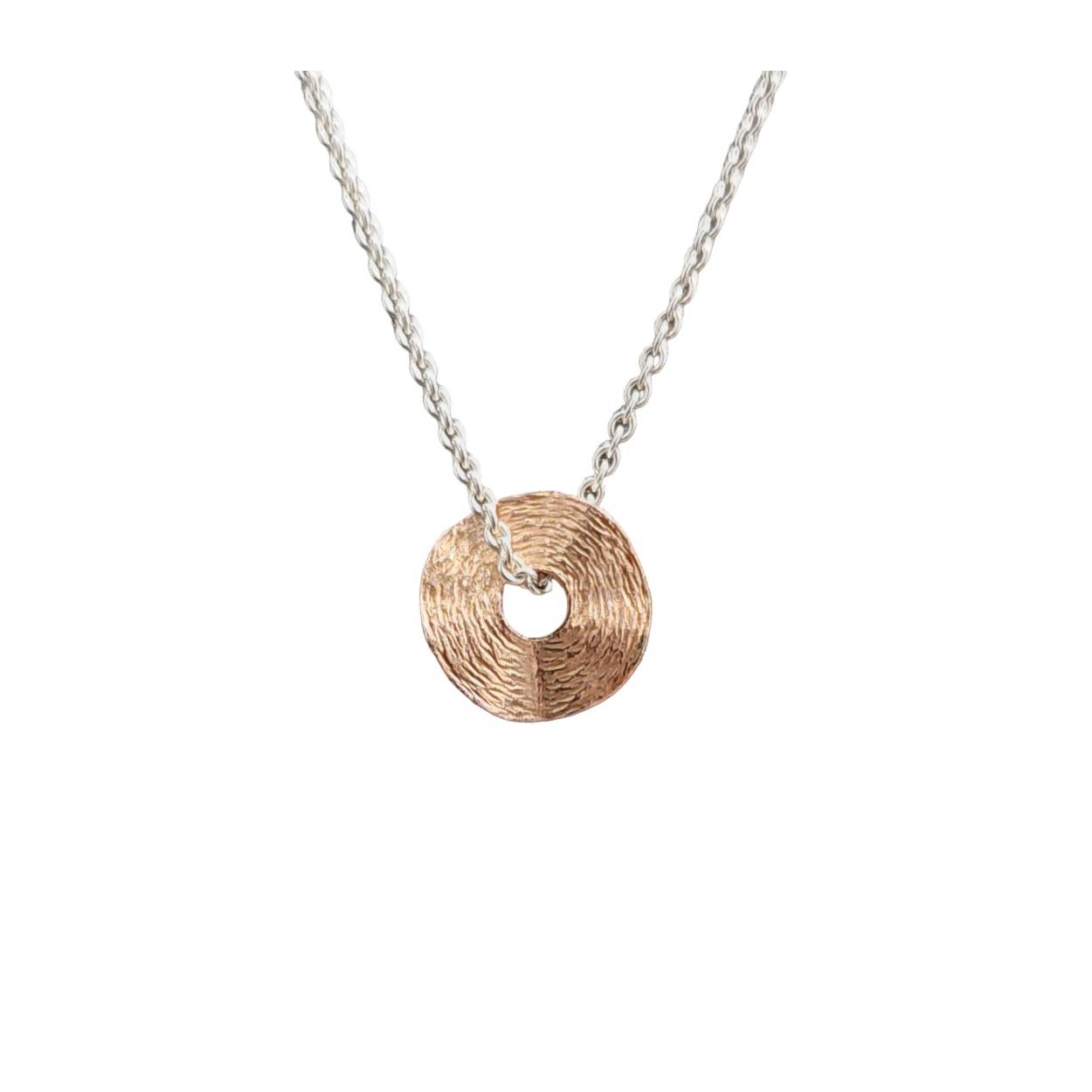 14kt roodgoud hanger munt 0
