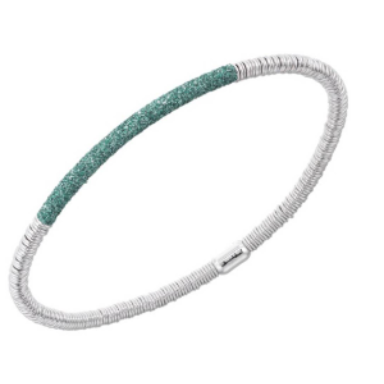 PESAVENTO ARMBAND GREEN Polvere Colori Del Mondo
