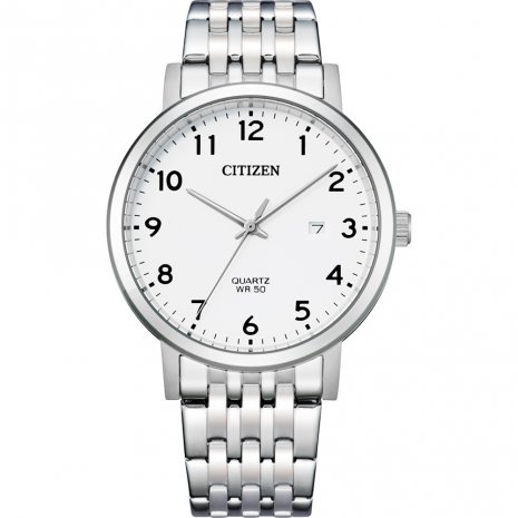 Citizen stalen horloge met edelstalen band. 