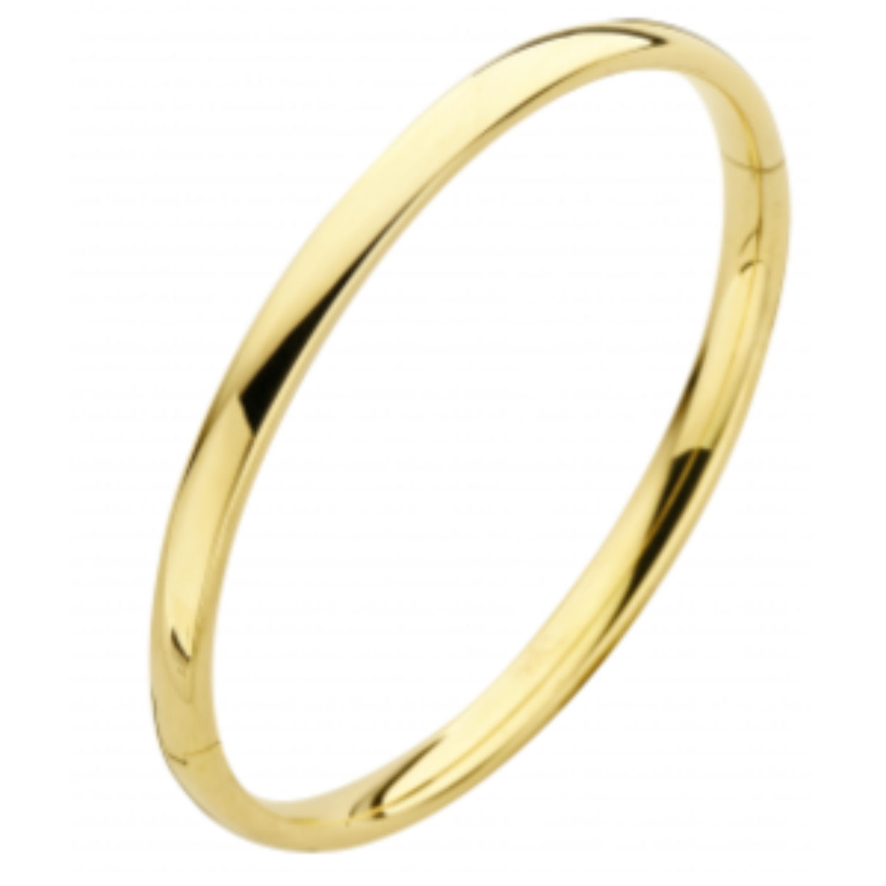 Gouden Bangle met massief zilveren kern