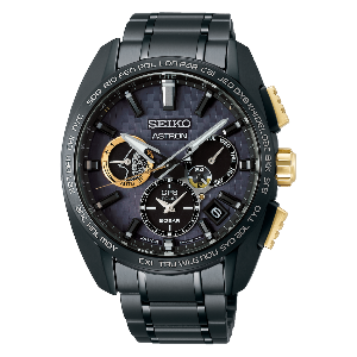 Seiko Astron SSH097J1
the KOJIMA PRODUCTIONS’ icon Ludens
 
In 2021 werkt Seiko samen met KOJIMA PRODUCTIONS
om een ​​Astron-horloge te creëren dat het Dual-Time 5X53-kaliber combineert met een ontwerp dat is geïnspireerd op hun kenmerkende icoon, Ludens.
Kojima Productions is een creatieve studio onder leiding van spelontwikkelaar Hideo Kojima, opgericht in Tokyo, Japan in december 2015 onder de slogan "From Sapiens to Ludens". De eerste game van de studio '' DEATH STRANDING '', met wereldberoemde acteurs, werd uitgebracht op 8 november 2019 voor PlayStation®, en de pc-versie volgde op 14 juli 2020. De titel heeft lofbetuigingen ontvangen van over de hele wereld en won talloze prijzen sinds de release.

Astron GPS Solar en de gevierde Japanse spelontwikkelaar Hideo Kojima zijn natuurlijke partners. Net zoals Astron de grens van hoogtechnologische uurwerken heeft verlegd met een continue reeks steeds geavanceerdere kalibers, zo heeft KOJIMA PRODUCTIONS in "DEATH STRANDING" een spel gecreëerd dat een geheel nieuw genre van spelervaring opent. Het won de "PC-game van het jaar" bij de Golden Joystick Awards 2020, een van de meest prestigieuze prijzen in de branche.

 

Astron Technologie
In 2012 bracht Seiko elektronische uurwerken naar een nieuw niveau met de Astron GPS Solar,
een horloge maakt verbinding met het GPS-netwerk en past zich met een precisie van de atoomklok
aan elke tijdzone * aan met één druk op de knop, terwijl het alle energie verbruikt. behoeften van alleen licht.