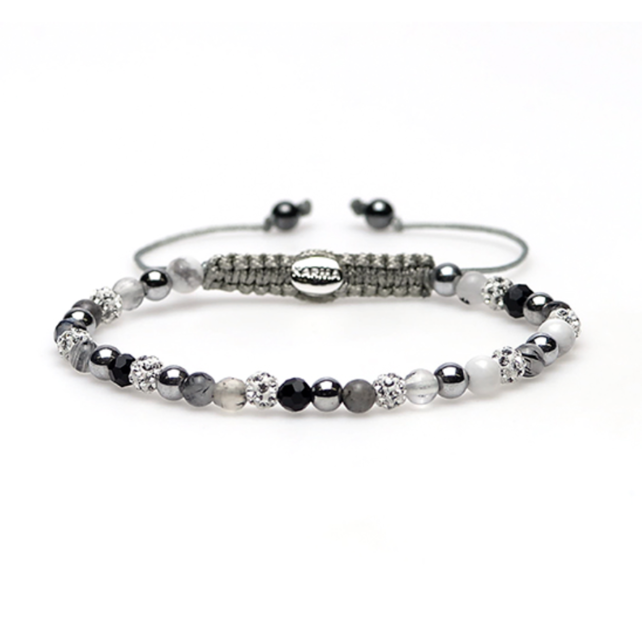 Trendy armband met crystals en natuurstenen van het merk Karma.
Hoe Gaaf zijn deze natuurstenen? Elke steen heeft zijn eigen kleur. Iedere armband is uniek en kan afwijken van de product foto.