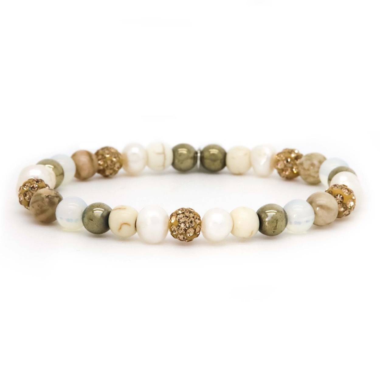 Karma Armband Spiral Stella XS Gold Crystal