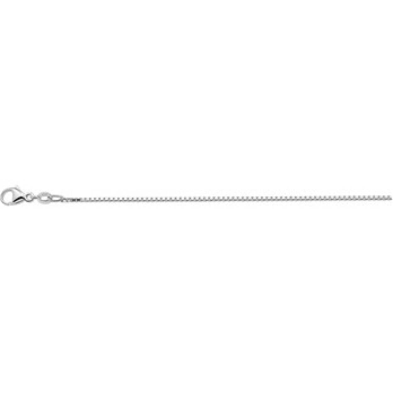 Mooi zilveren collier met een Venetiaanse schakel van 1.1mm breed. Lengte van het collier is 42cm