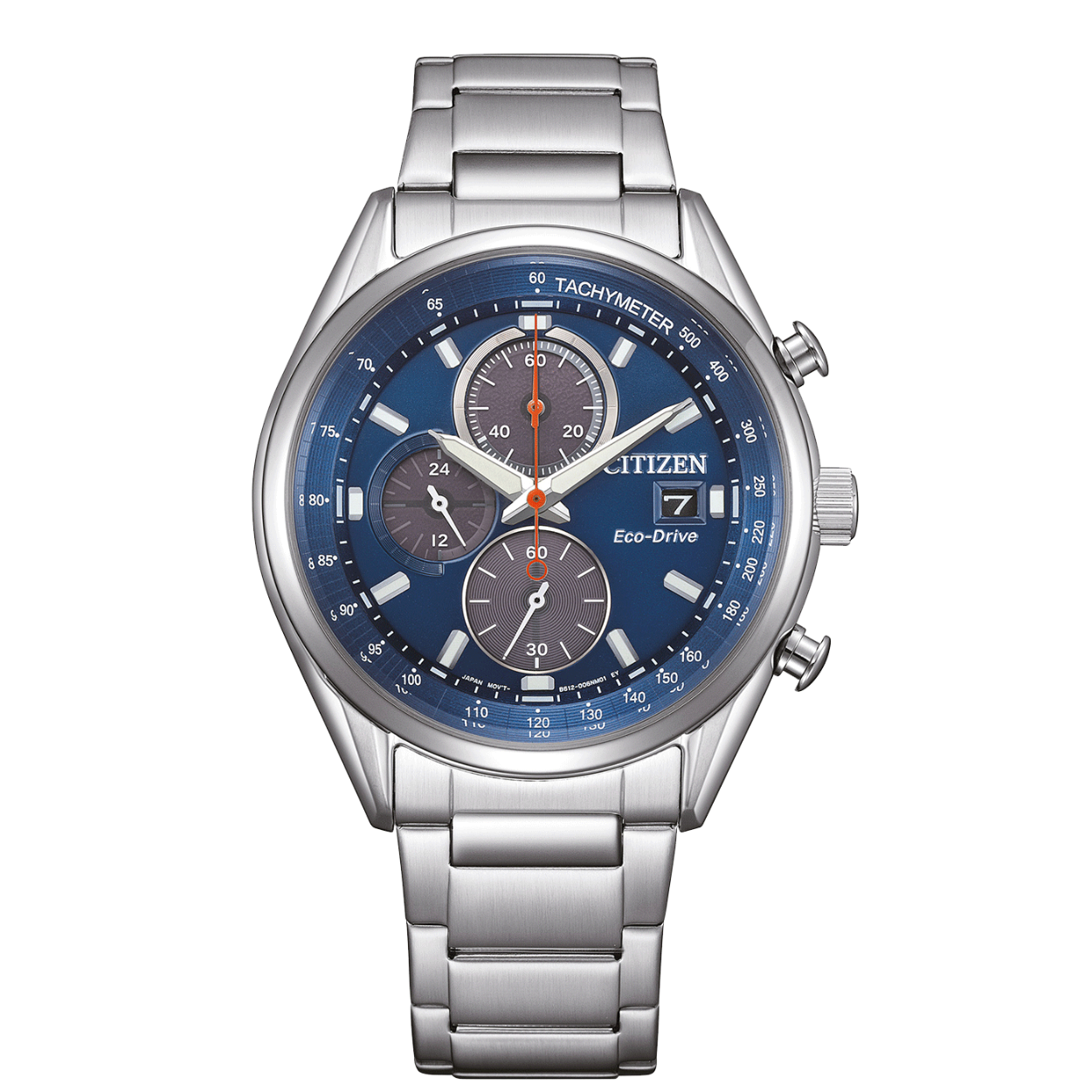 Dit horloge van het merk Citizen heeft een Eco-Drive uurwerk.
Artikelnummer: CA0459-79L

Het horloge heeft een 44mm edelstalen kast met een edelstalen band. Het horloge is afgewerkt met kristalglas en is 10 ATM / 100 meter waterdicht.

Het Eco-Drive uurwerk heeft een gangreserve van ca. 210 dagen.
Caliber: B612

