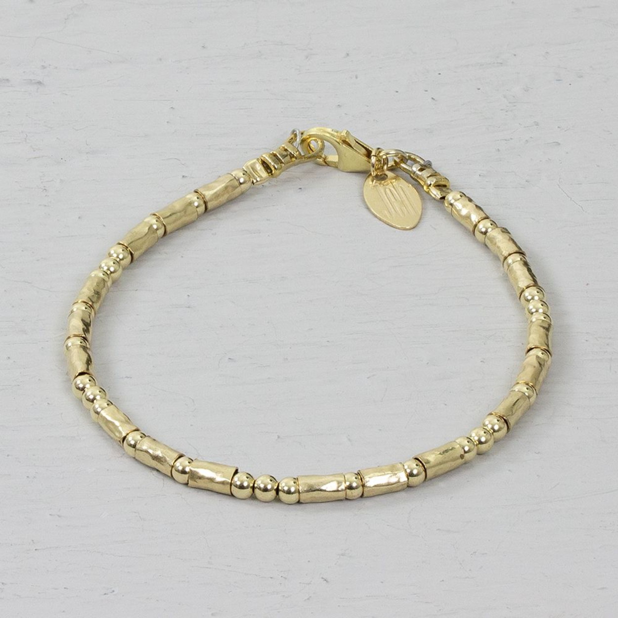 Jeh Jewels Armband buisjes en balletjes Goldfilled 21039-19