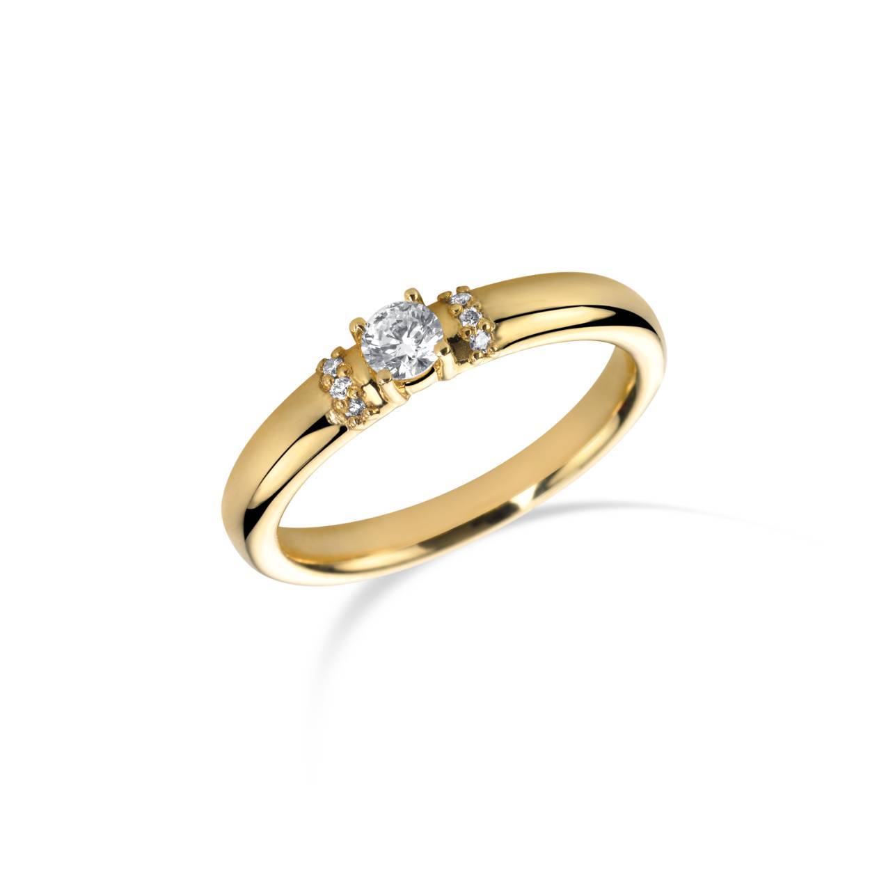 gouden ring model Forte met diamant Briljant Geslepen 
Middensteen  0.13 Carat
Zijstenen  6x 0.01 Crt 

leverbaar in Geel of Witgoud 
in de diamant kwalititeit SI / River 


