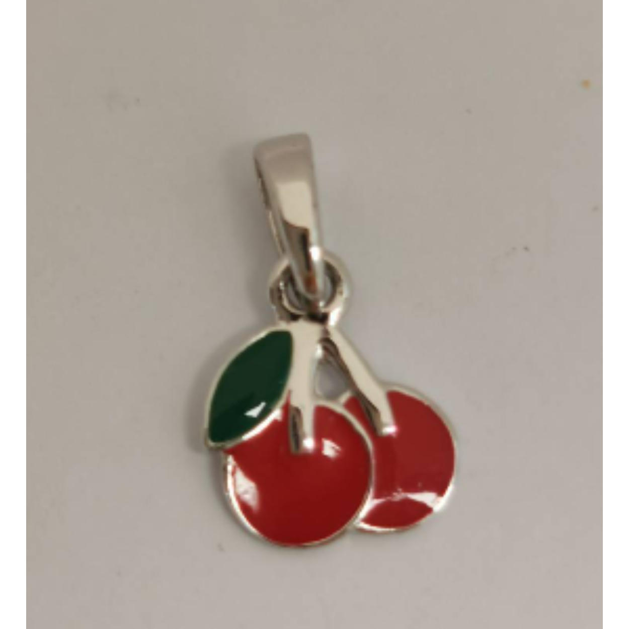Zilveren hanger Kers 