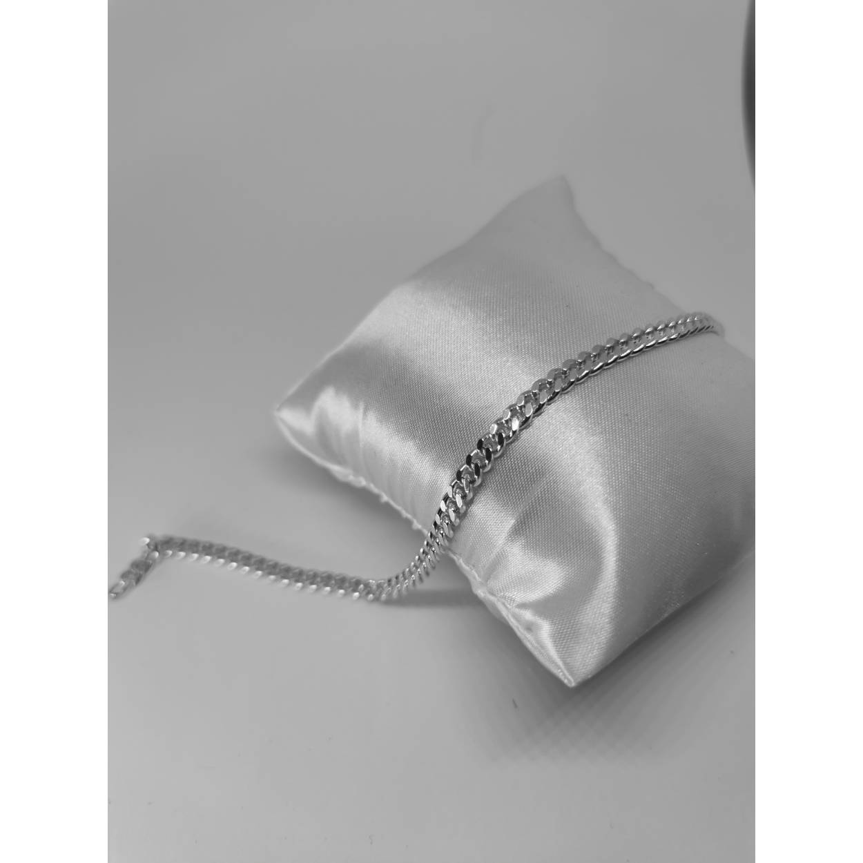 Zilveren gourmet armband geschikt voor dames/heren