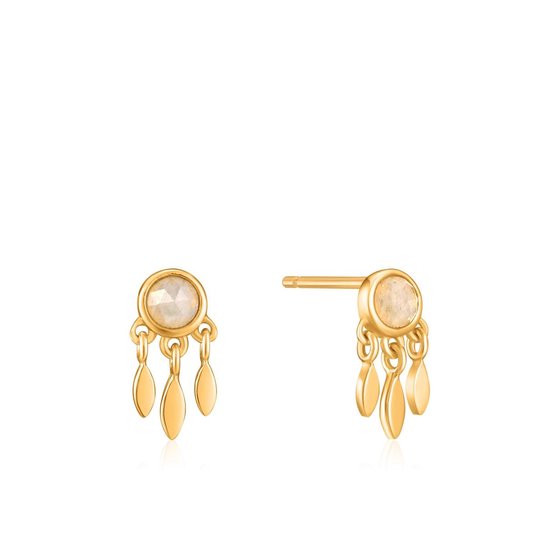 • Materiaal: 14kt verguld sterlingzilver met labradorietsteen
• Oorbelmaat: 10 mm
• Labradorietsteenmaat: 3 mm
• Gewicht: 0,8 g