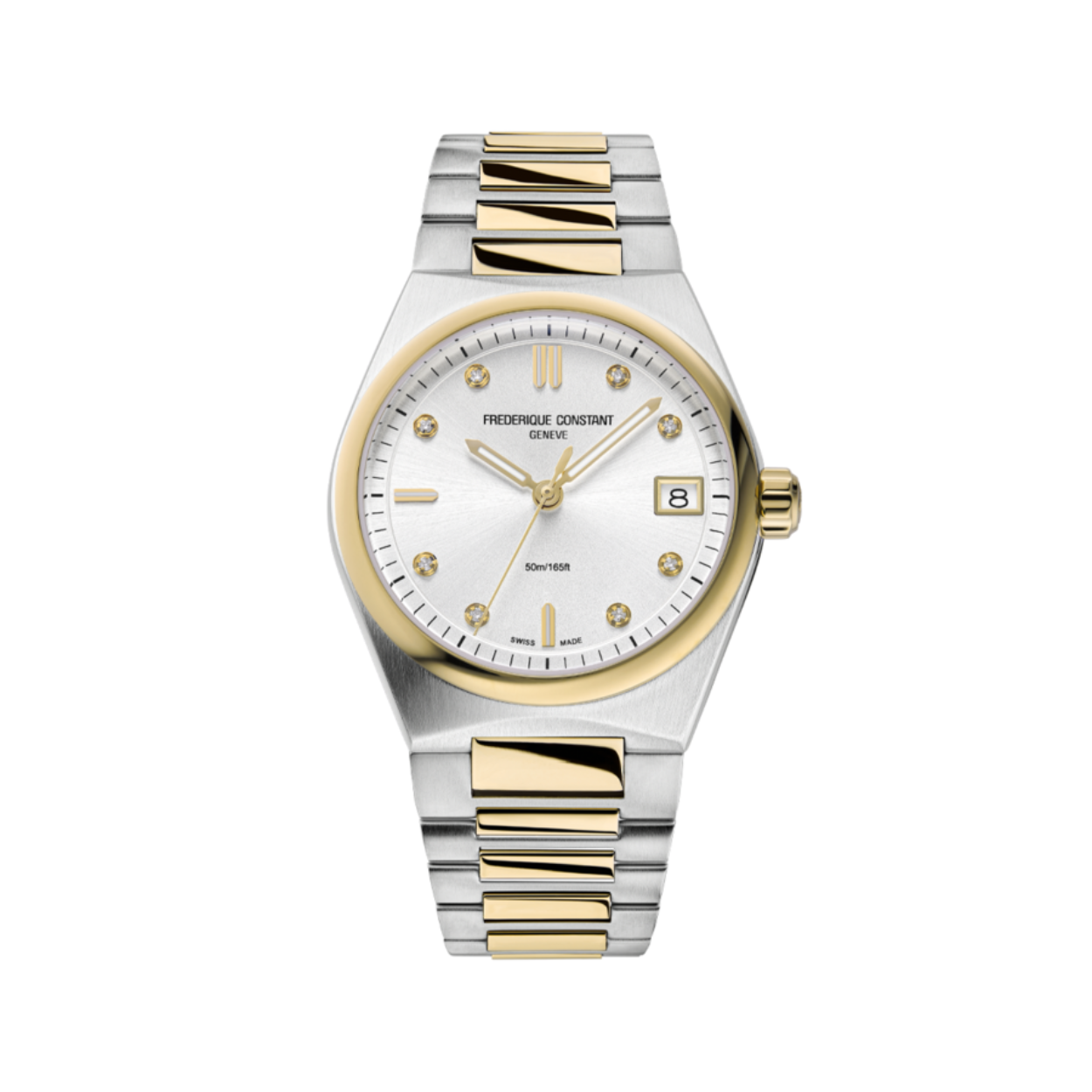 Dit dameshorloge is van het merk FREDERIQUE CONSTANT. Het horloge heeft een band gemaakt van edelstaal. De diameter van de kast is 31 mm en de kast is 7.29 mm dik.
De verdere specificaties van het horloge zijn als volgt:
Glassoort: saffier
Bandbreedte (mm): 10.70
Kastmateriaal: edelstaal
Waterdichtheid: 5 ATM
Techniek: quartz